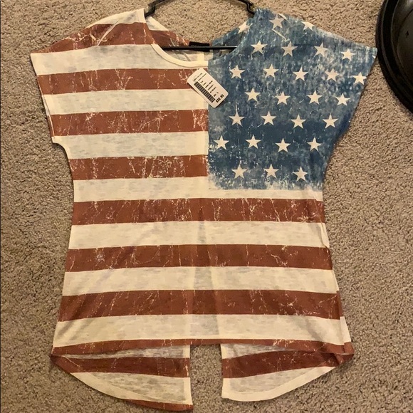 Love Culture Tops - Patriotic American flag top